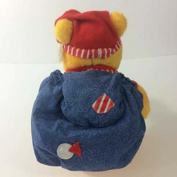 Fisher Price Disney Winnie the Pooh Plush 12" Pajama Fun Sleepover Backpack 1998 - Picture 4 of 11